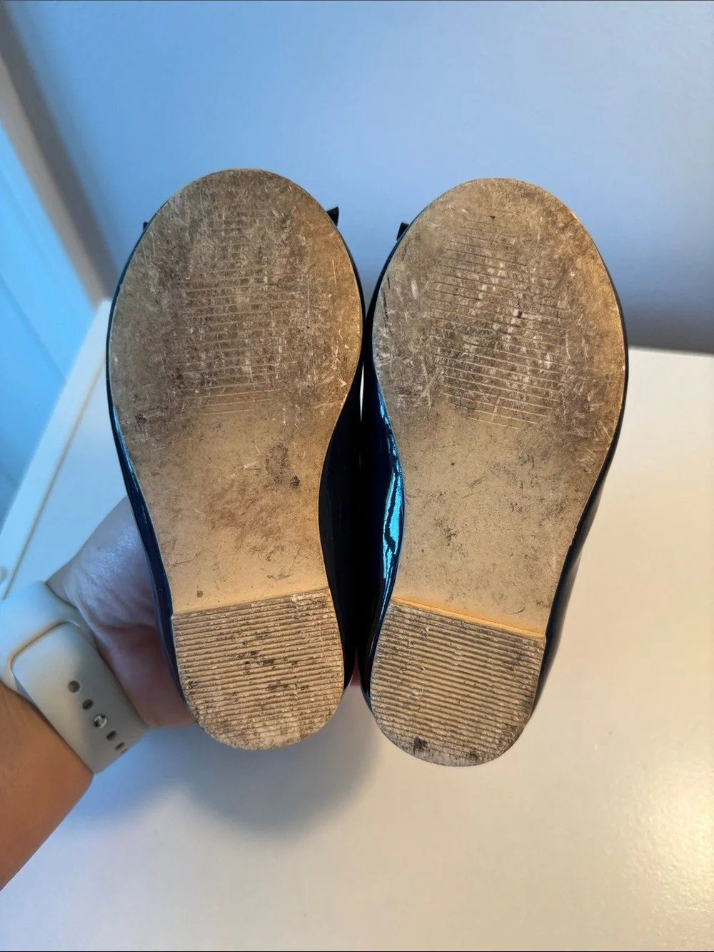 Janie & Jack navy ballet flats